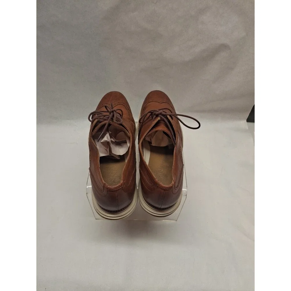 Cole Haan Original Grand Wingtip Oxford Men's Shoes 11M Brown Woodbury-Ivory